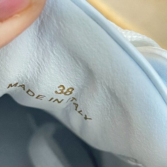 Versace Women's Greca Low Top White and Grey Sneakers, 1012657, Sizes 37, 38 - Picture 9 of 16